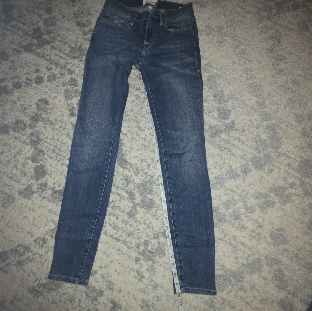 Frame Denim Women's Classic Blue Skinny Jeans 24 - Picture 3 of 7